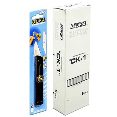 Нож OLFA хозяйственный металлический корпус, с выдвижным 2-х сторонним лезвием, 18мм OL-CK-1
