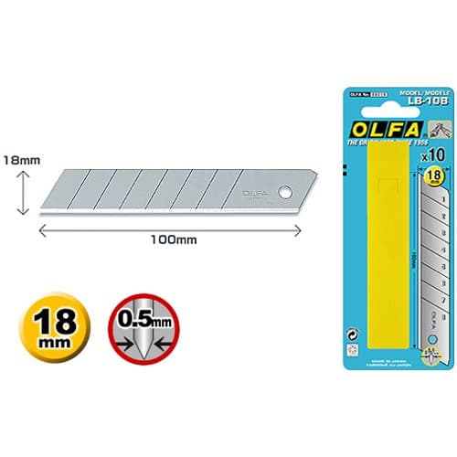 Сегментированные лезвия 18 мм