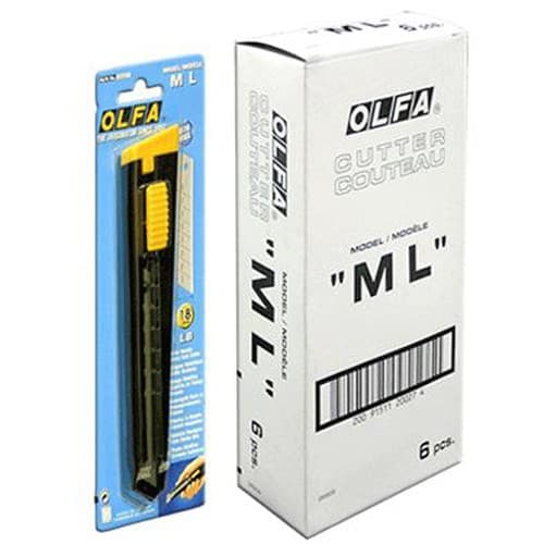 Нож OLFA металлический с выдвижным лезвием, автофиксатор, 18мм OL-ML