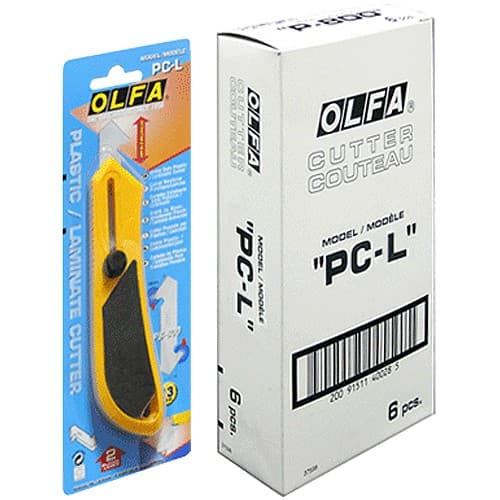 Набор OLFA Резак для пластика усиленный с 3-мя лезвиями PC-L, 13мм OL-PC-L