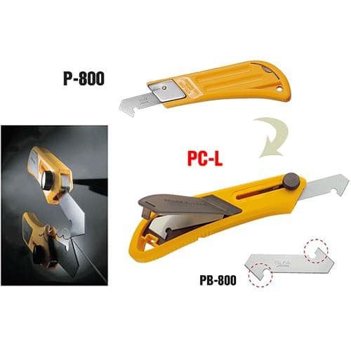 Набор OLFA Резак для пластика усиленный с 3-мя лезвиями PC-L, 13мм OL-PC-L