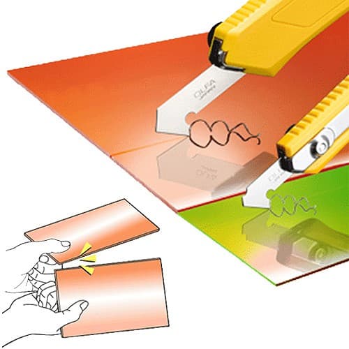 Набор OLFA Резак для пластика усиленный с 3-мя лезвиями PC-L, 13мм OL-PC-L