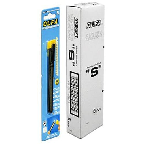 Нож OLFA с выдвижным лезвием, металлический корпус, 9мм OL-S