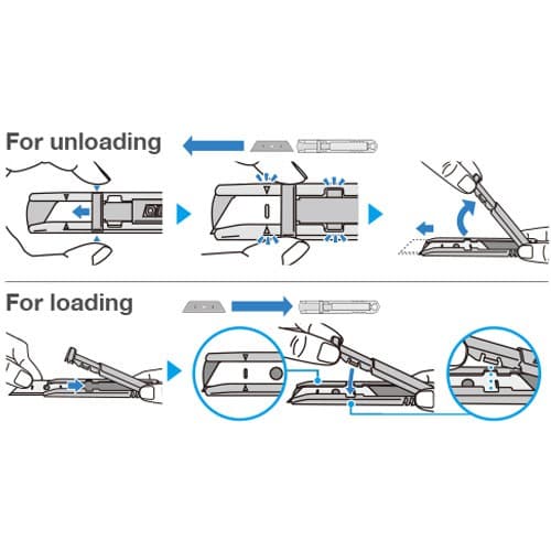 Нож OLFA, безопасный с трапециевидным лезвием OL-SK-12