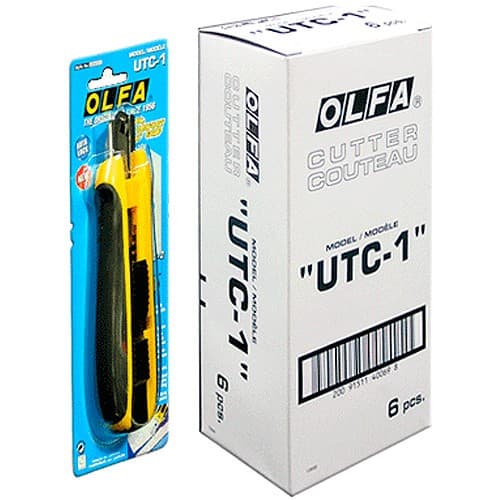 Нож OLFA с выдвижным трапецевидным лезвием, автофиксатор, 17,5мм OL-UTC-1