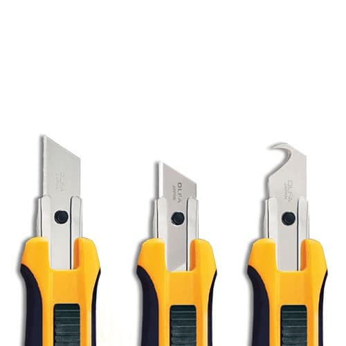 Нож OLFA с выдвижным трапецевидным лезвием, автофиксатор, 17,5мм OL-UTC-1