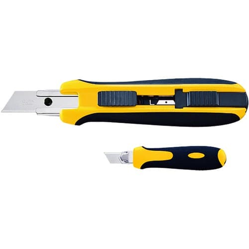 Нож OLFA с выдвижным трапецевидным лезвием, автофиксатор, 17,5мм OL-UTC-1