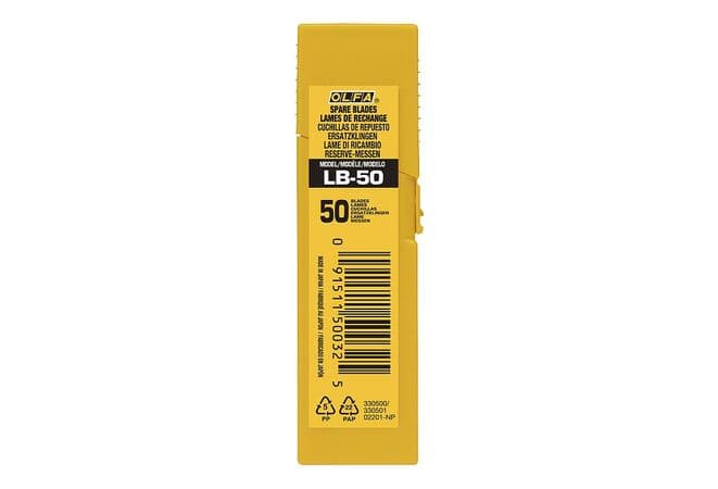 Лезвие OLFA сегментированное, 8 сегментов, 18х100х0,5мм, 50шт OL-LB-50 — изображение 2