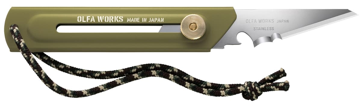 Многоцелевой нож OLFA WORKS BK1 BUSHCRAFT KNIFE со сменным лезвием OW-BK1-OD — изображение 3
