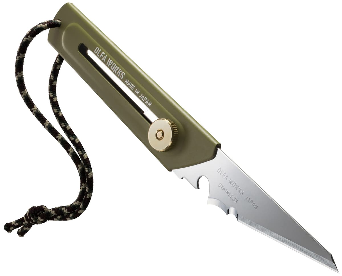 Многоцелевой нож OLFA WORKS BK1 BUSHCRAFT KNIFE со сменным лезвием OW-BK1-OD — изображение 4