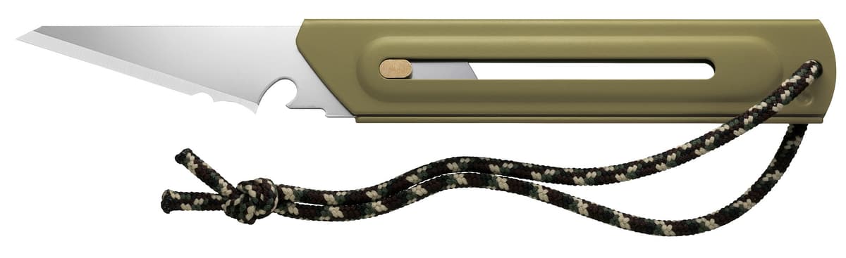 Многоцелевой нож OLFA WORKS BK1 BUSHCRAFT KNIFE со сменным лезвием OW-BK1-OD — изображение 2