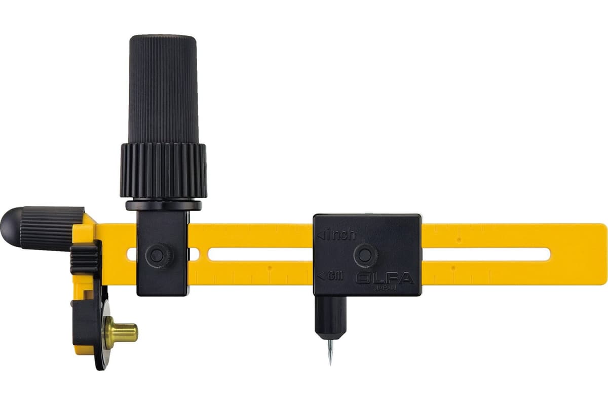 Нож OLFA циркульный трещоточный с круглым лезвием 18х0,3 мм, диаметр реза 40-220 мм OL-CMP-3 — изображение 2