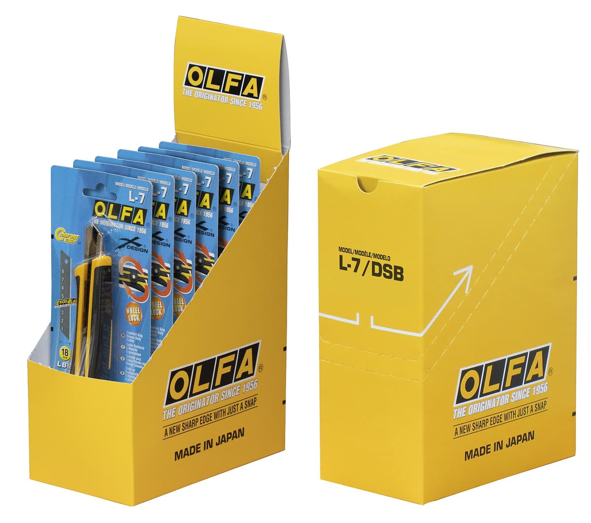 Трещоточный нож OLFA с выдвижным лезвием 18 мм OL-L-7 — изображение 10
