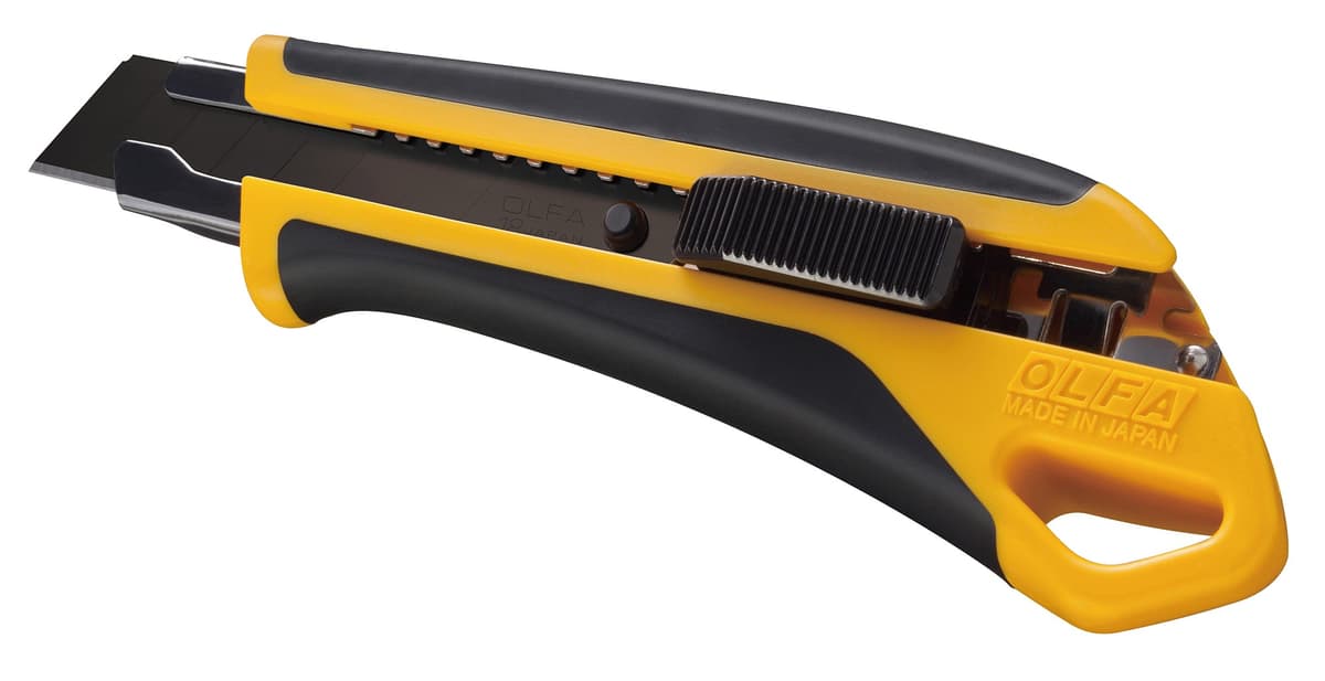 Нож OLFA Autolock с выдвижным лезвием 18 мм, двухкомпонентный корпус OL-L7-AL — изображение 2