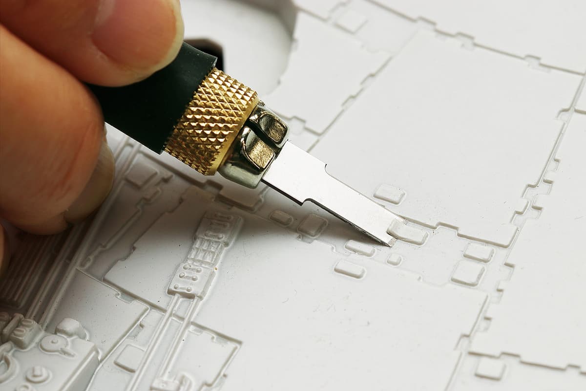 Набор OLFA Нож перовой с профильными лезвиями, 6мм, 4шт OL-AK-4