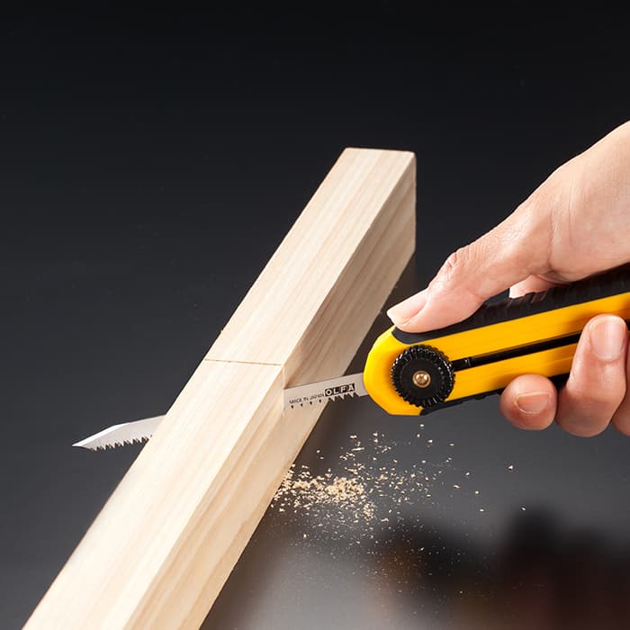 Мини ножовка OLFA по гипсокартону, полотно 95мм, нож AUTO LOCK с сегментированным лезвием 12,5мм, 2 в 1 OL-CS-5