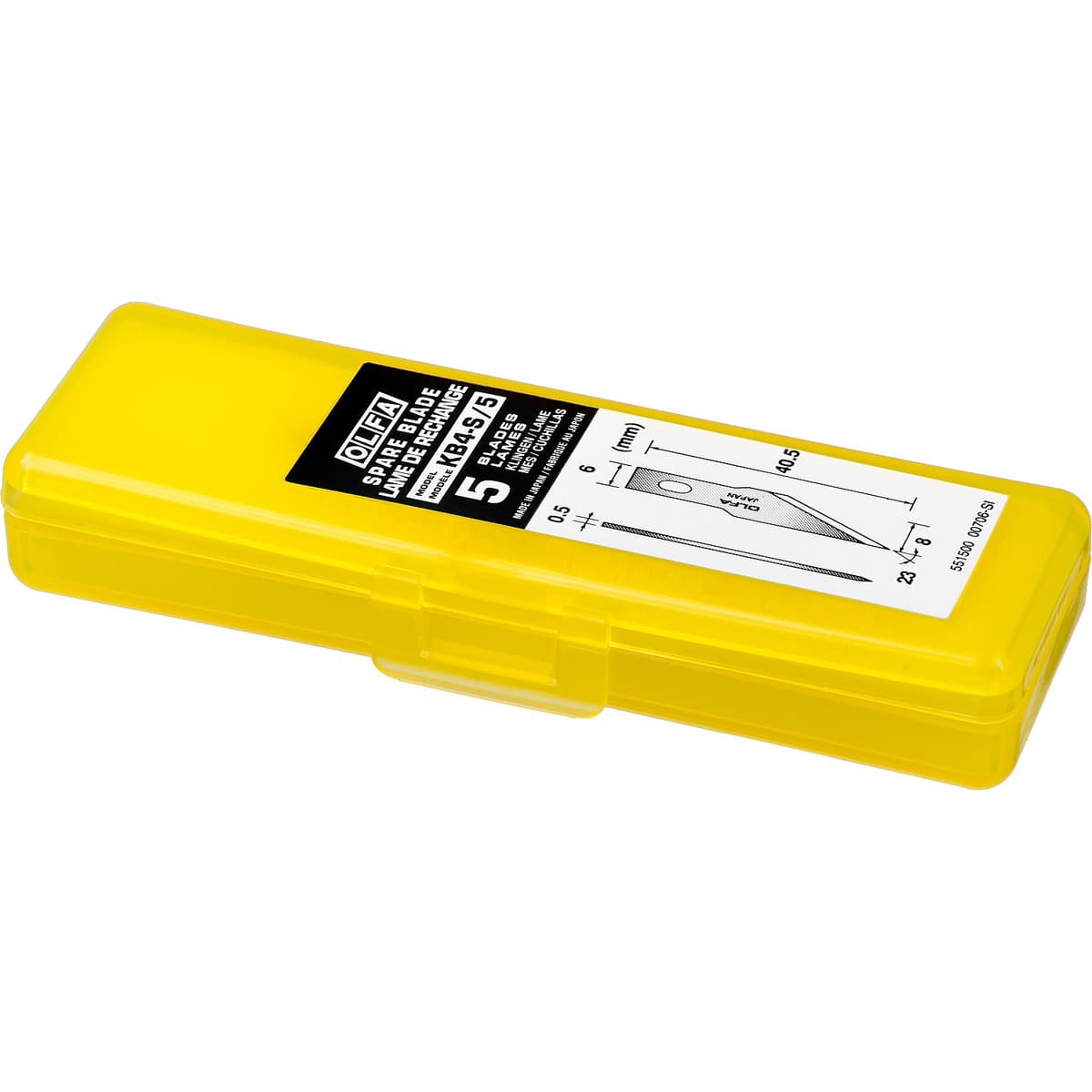 Лезвия OLFA перовые для ножа AK-4, 6(8) х40,5х0,5мм, 5шт OL-KB4-S/5