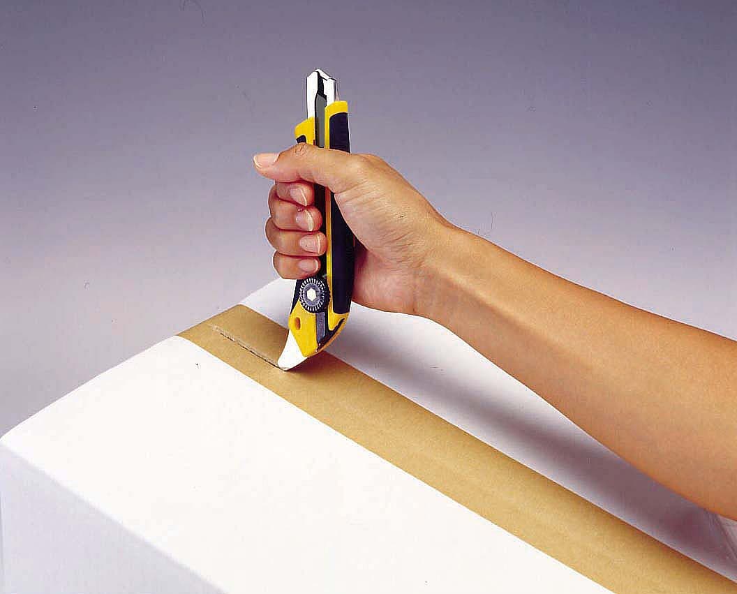 Нож OLFA, двухкомпонентный корпус, трещоточный фиксатор, 18мм OL-L-5