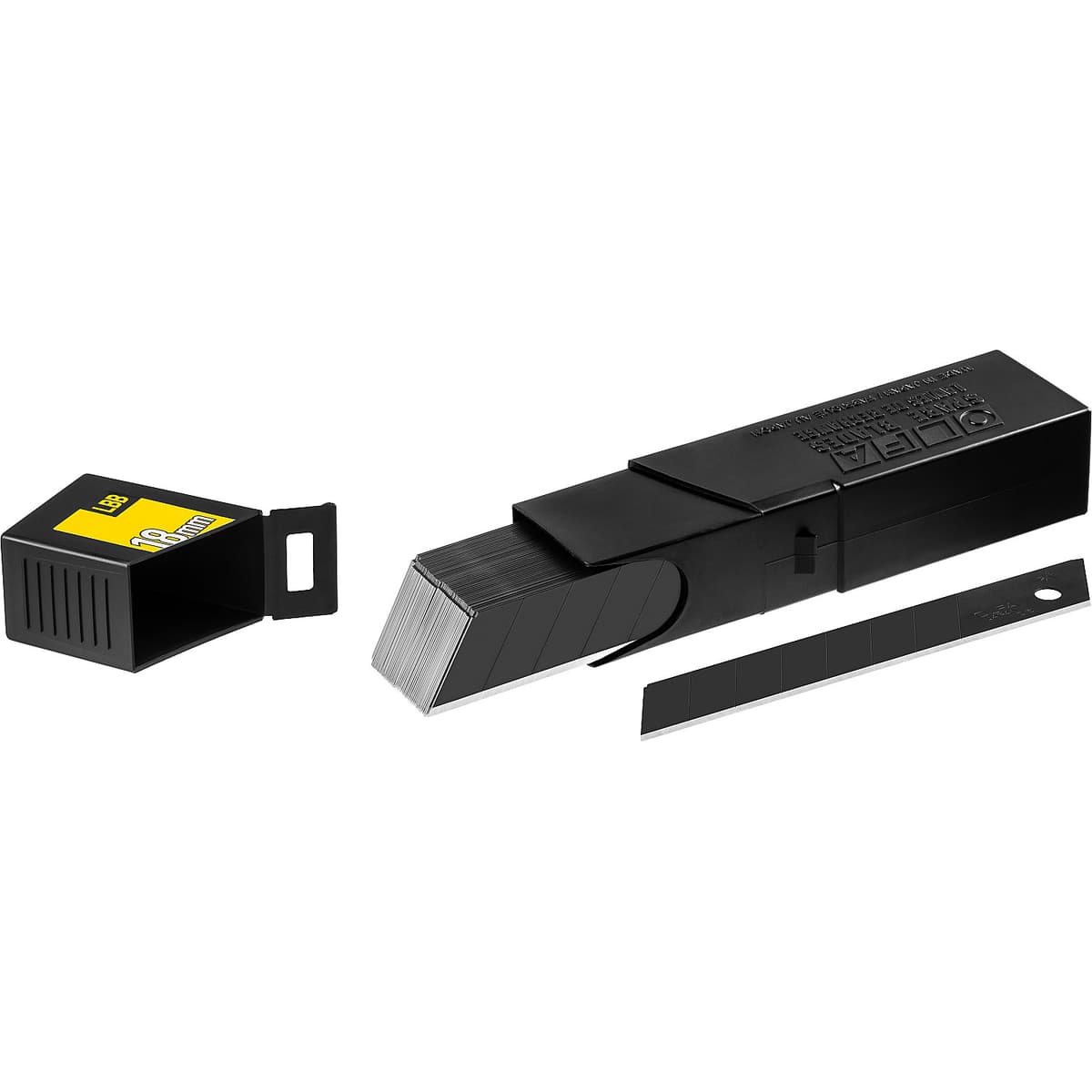 Лезвие OLFA BLACK MAX сегментированное, 8 сегментов, 18х100х0,5мм, 50шт OL-LBB-50 B