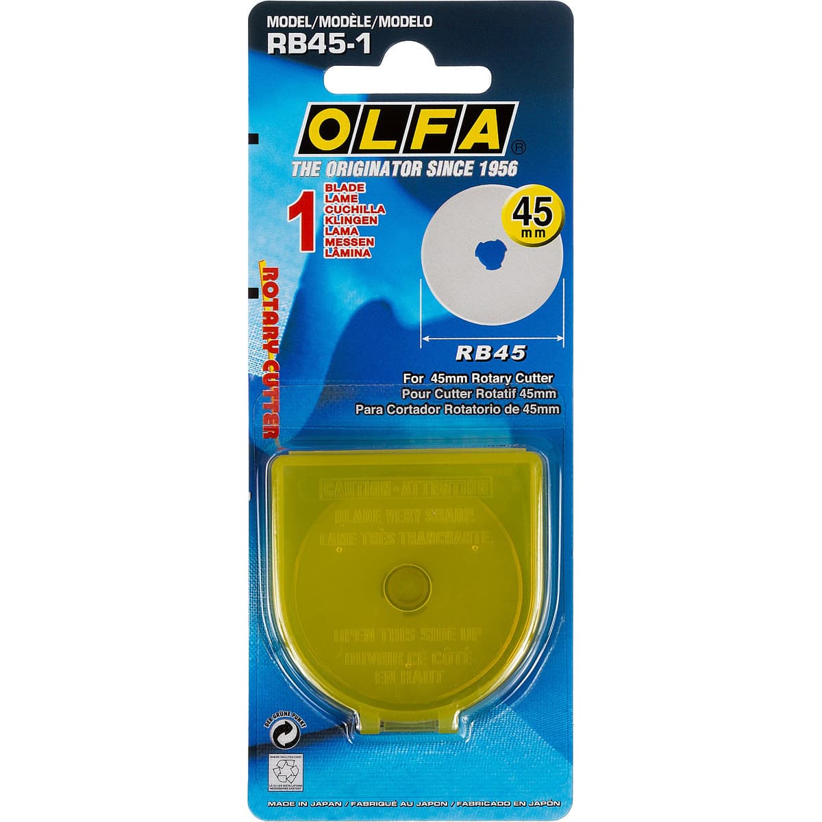 Лезвие OLFA круглое для RTY-2/G,45-C, 45х0,3мм, 1шт OL-RB45-1