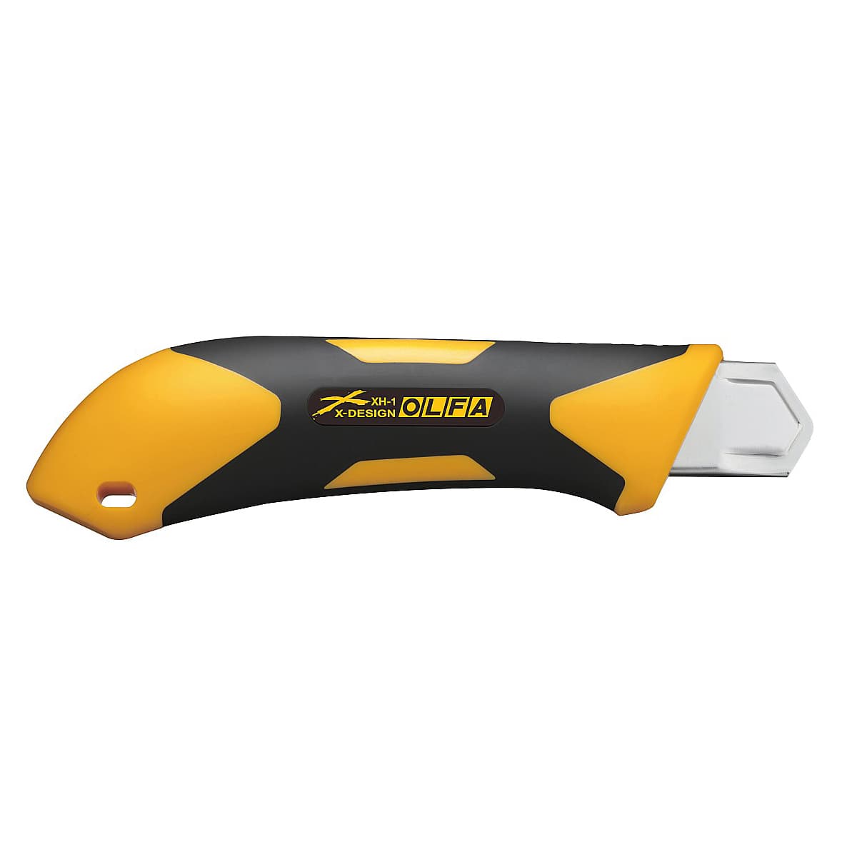 Нож OLFA с выдвижным лезвием, двухкомпонентный корпус, трещоточный фиксатор, 25мм OL-XH-1