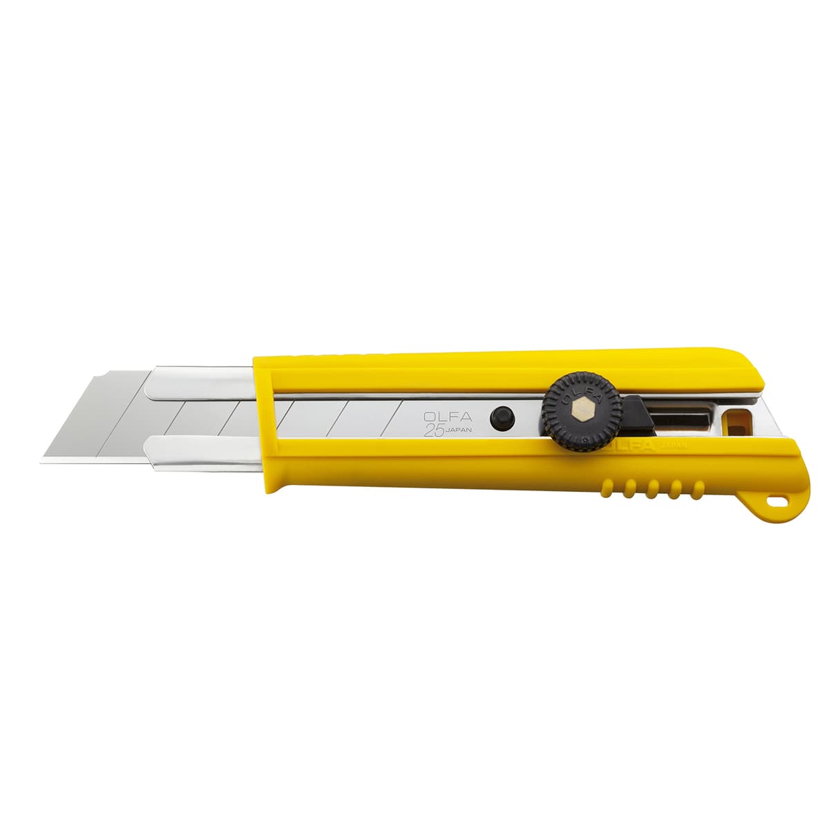 Нож OLFA с выдвижным лезвием, с противоскользящим покрытием, фиксатор, 25мм OL-NH-1